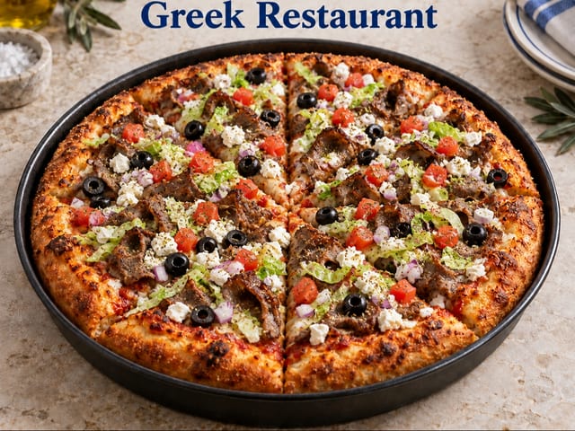 Greek Pizza Pie 16 Inch.