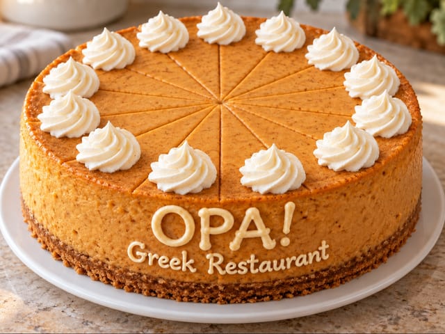Pumpkin Cheese Cake.