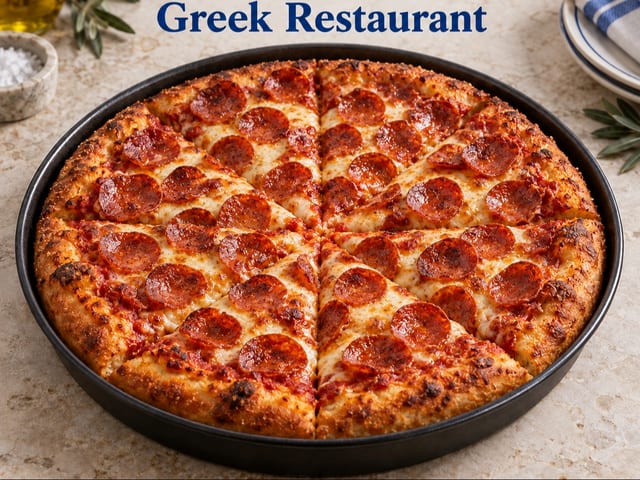 Opa Pan Pizza With pepperoni (14 inch Thick).