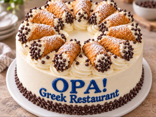 Cannoli Cake.