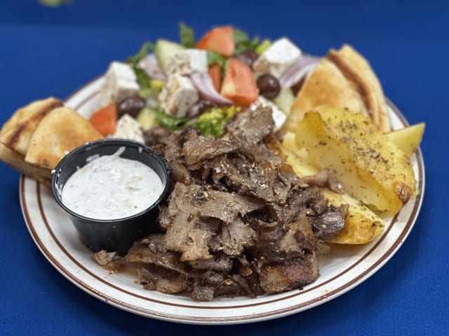 Pork Gyro Platter.