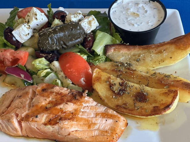 Grilled Salmon Platter.